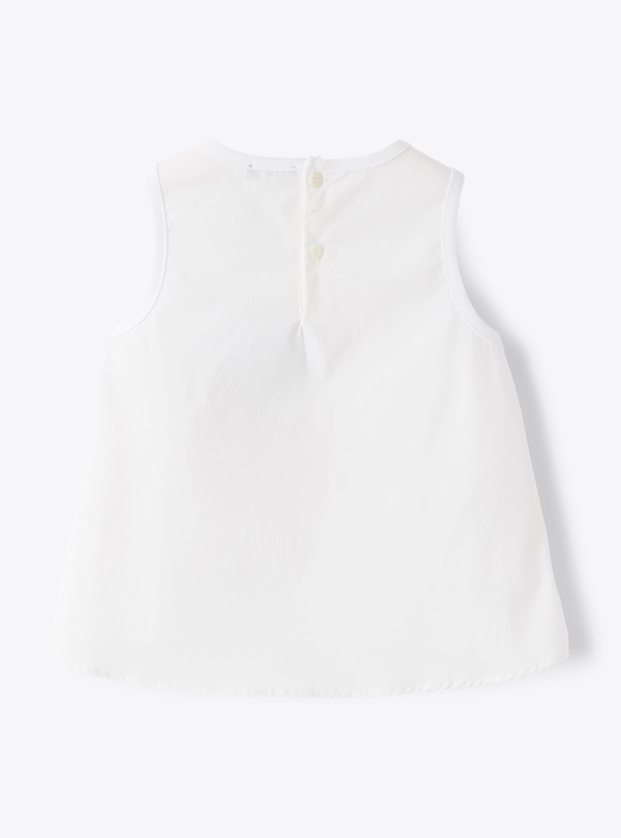 Butterfly print satin tank top - Snow White & Pearl Pink