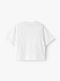 Lighthouse print T-shirt - White & Indaco