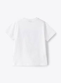 Saint-Malo print T-shirt - White & Red