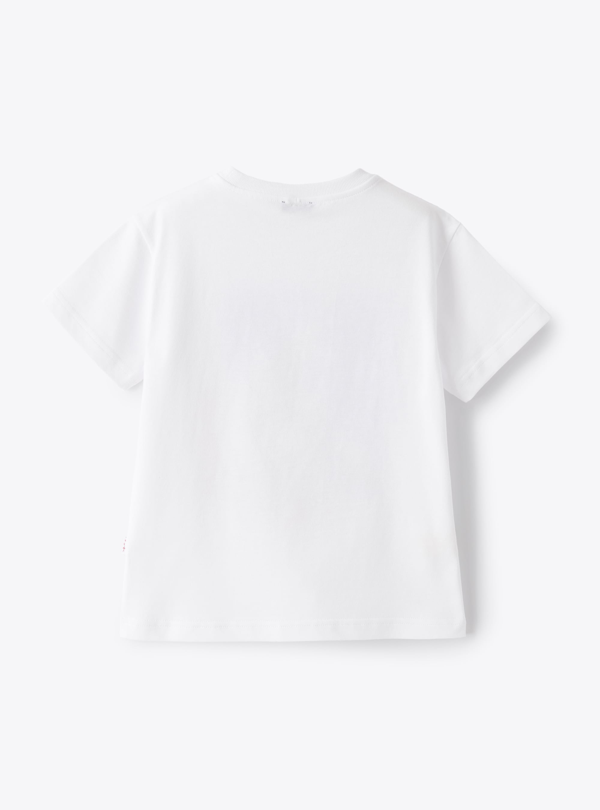 Saint-Malo print T-shirt - White & Red