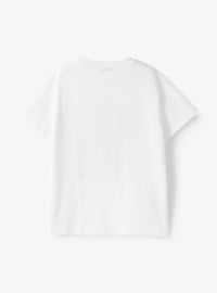 Biker print T-shirt - White & Green