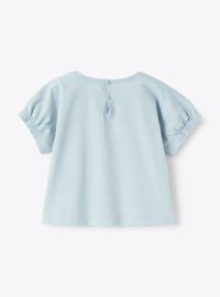 T-shirt à extrémités des manches élastiques - Powder Blue