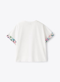 T-shirt with patch pocket - Cyclamen Pink