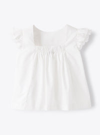 Top en satin - White