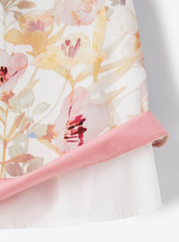 Sleeveless floral dress - Pink & Pink