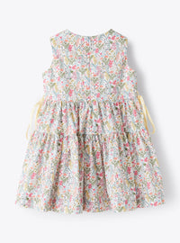 Gathered sleeveless dress - Sage Green