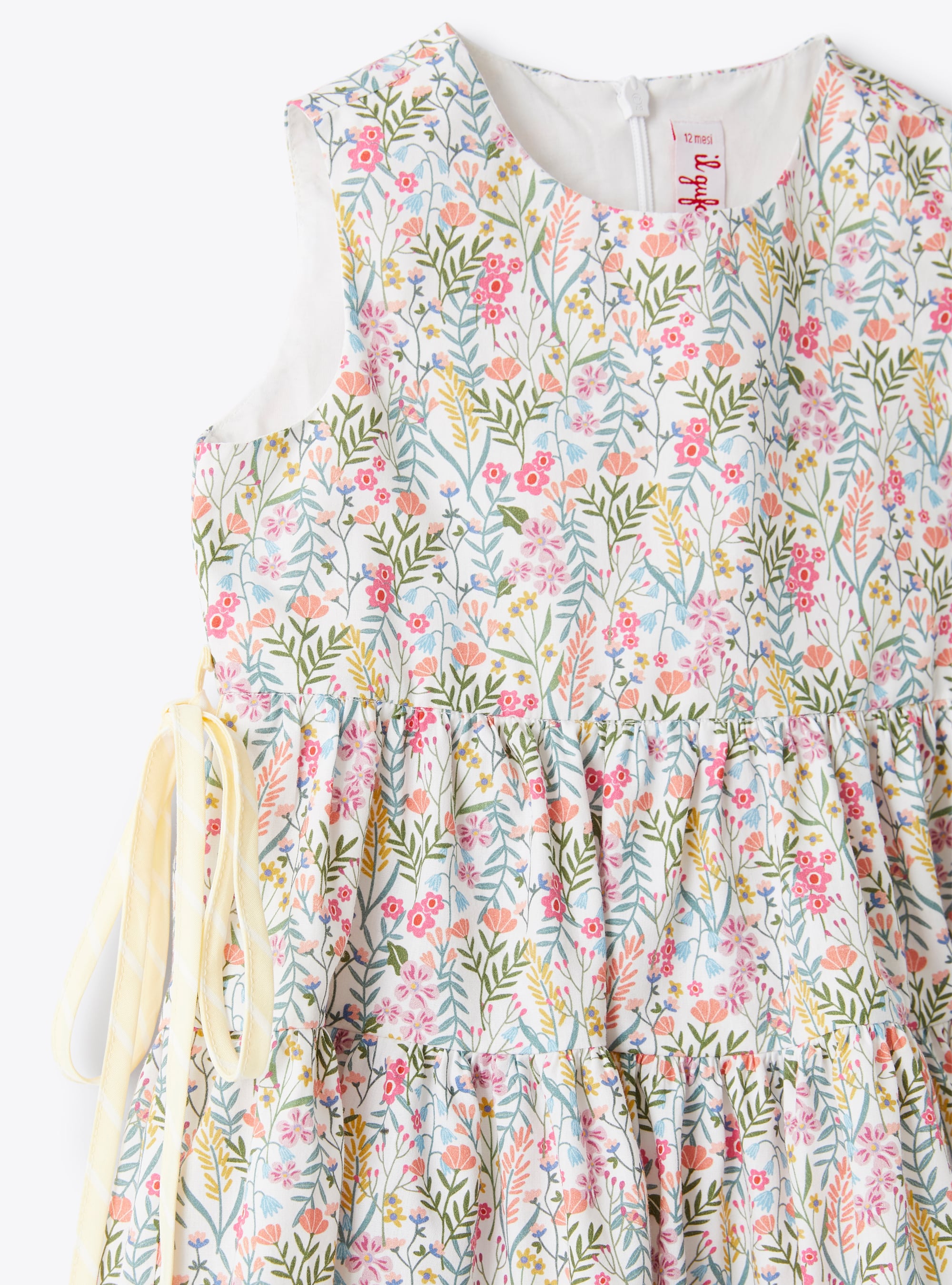 Gathered sleeveless dress - Sage Green