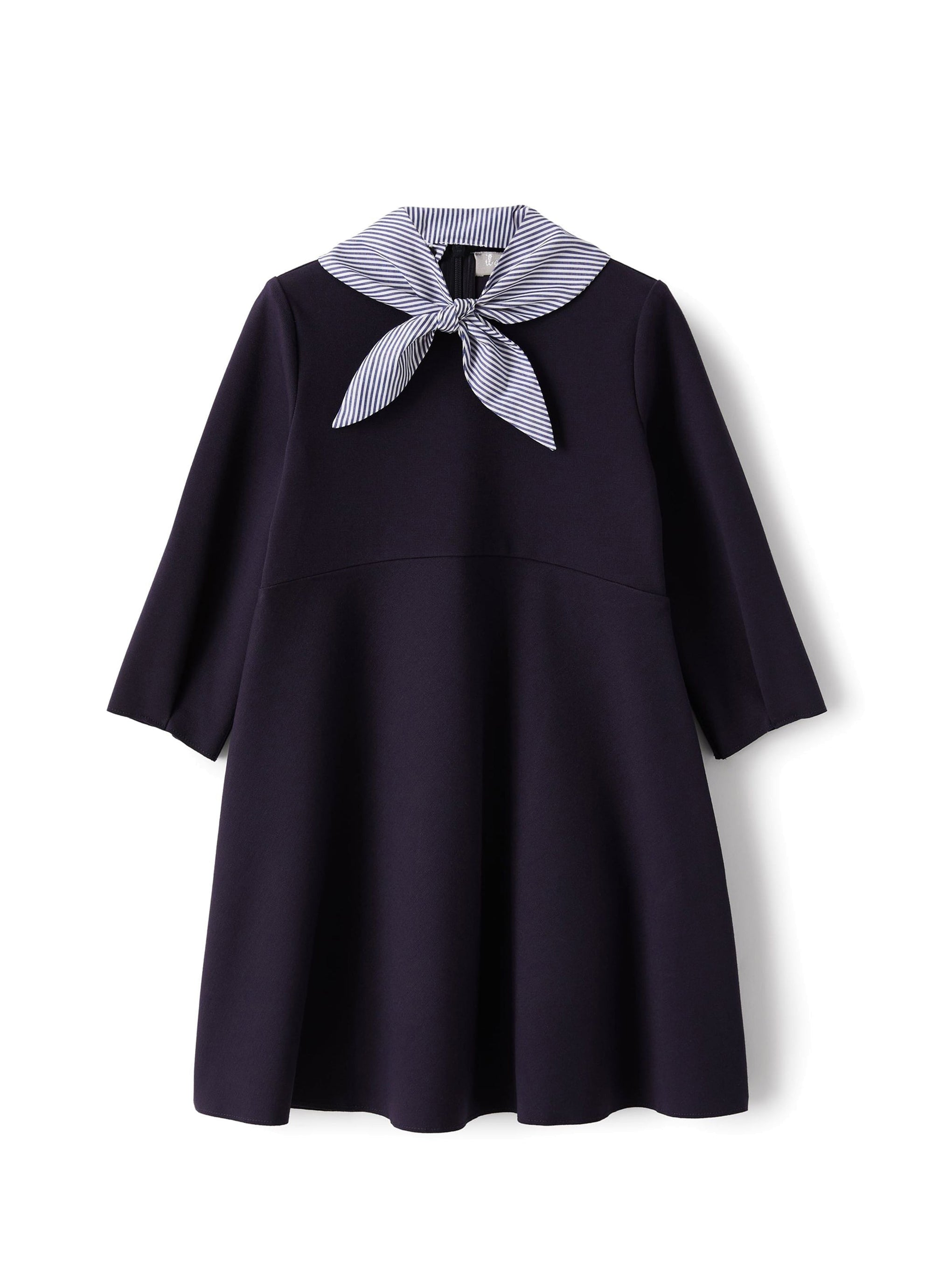 Dress with removable scarf - Blue & Ocean Blue