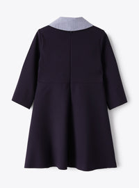 Dress with removable scarf - Blue & Ocean Blue