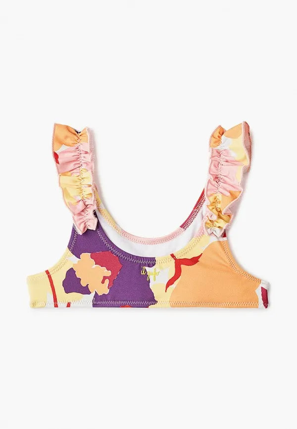 Two-piece swimming costume with ruffles - Aragosta