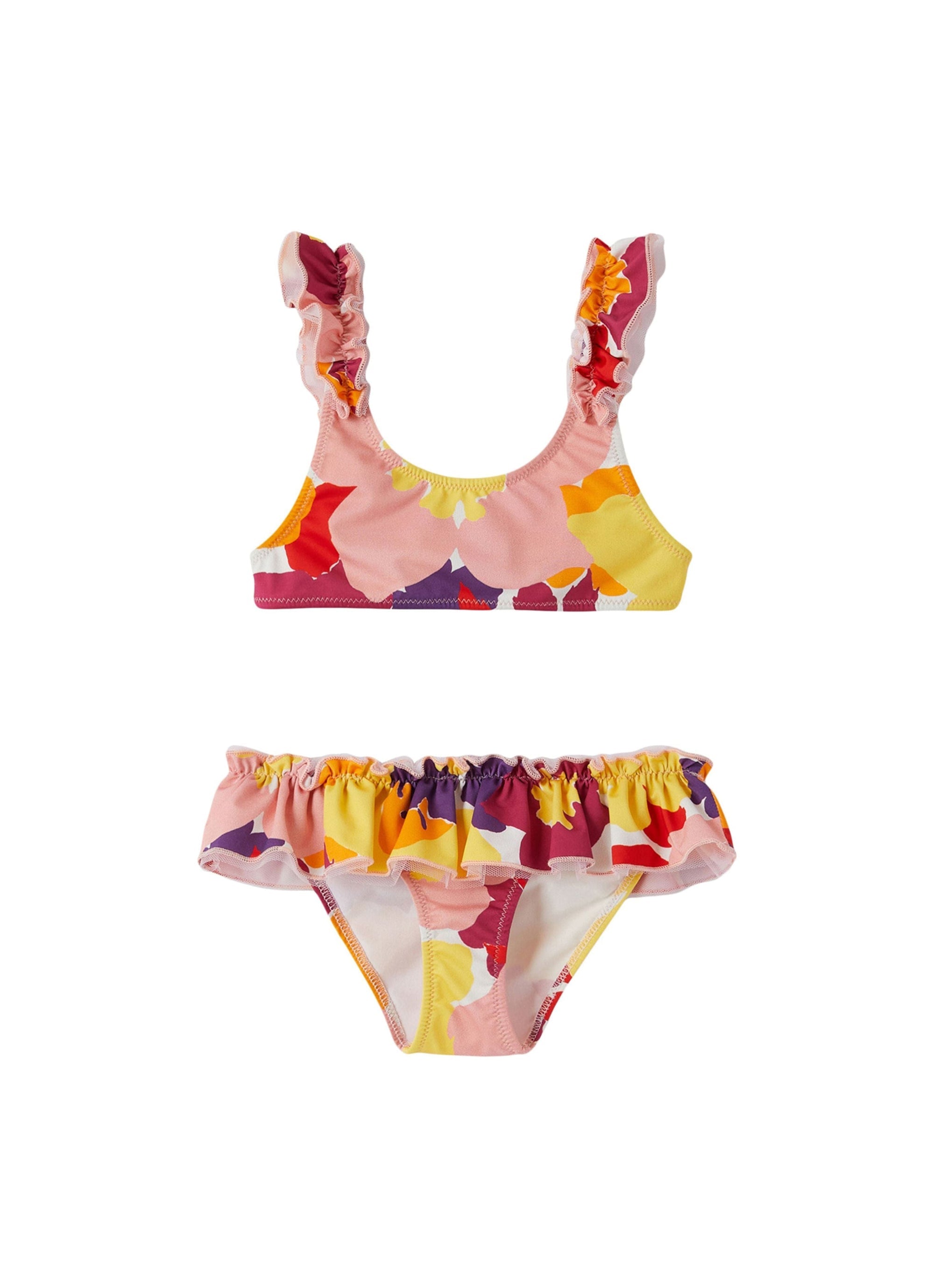 Two-piece swimming costume with ruffles - Aragosta