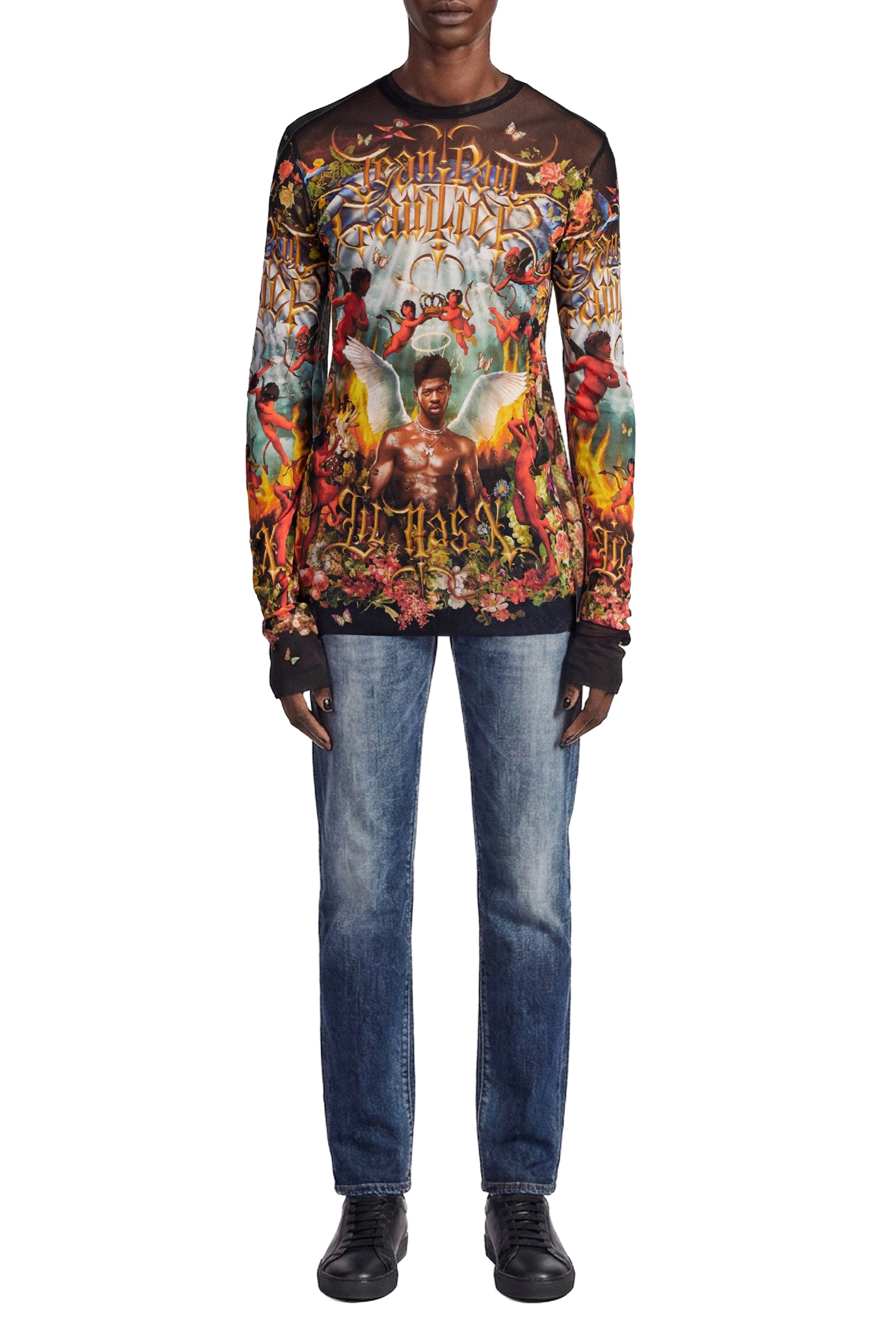 JPG x Lil Nas unisex tulle top - Multicolor