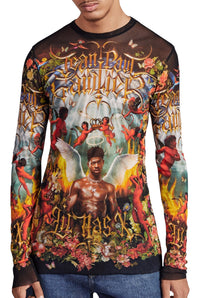 Top JPG x Lil Nas en tulle - Multicolor