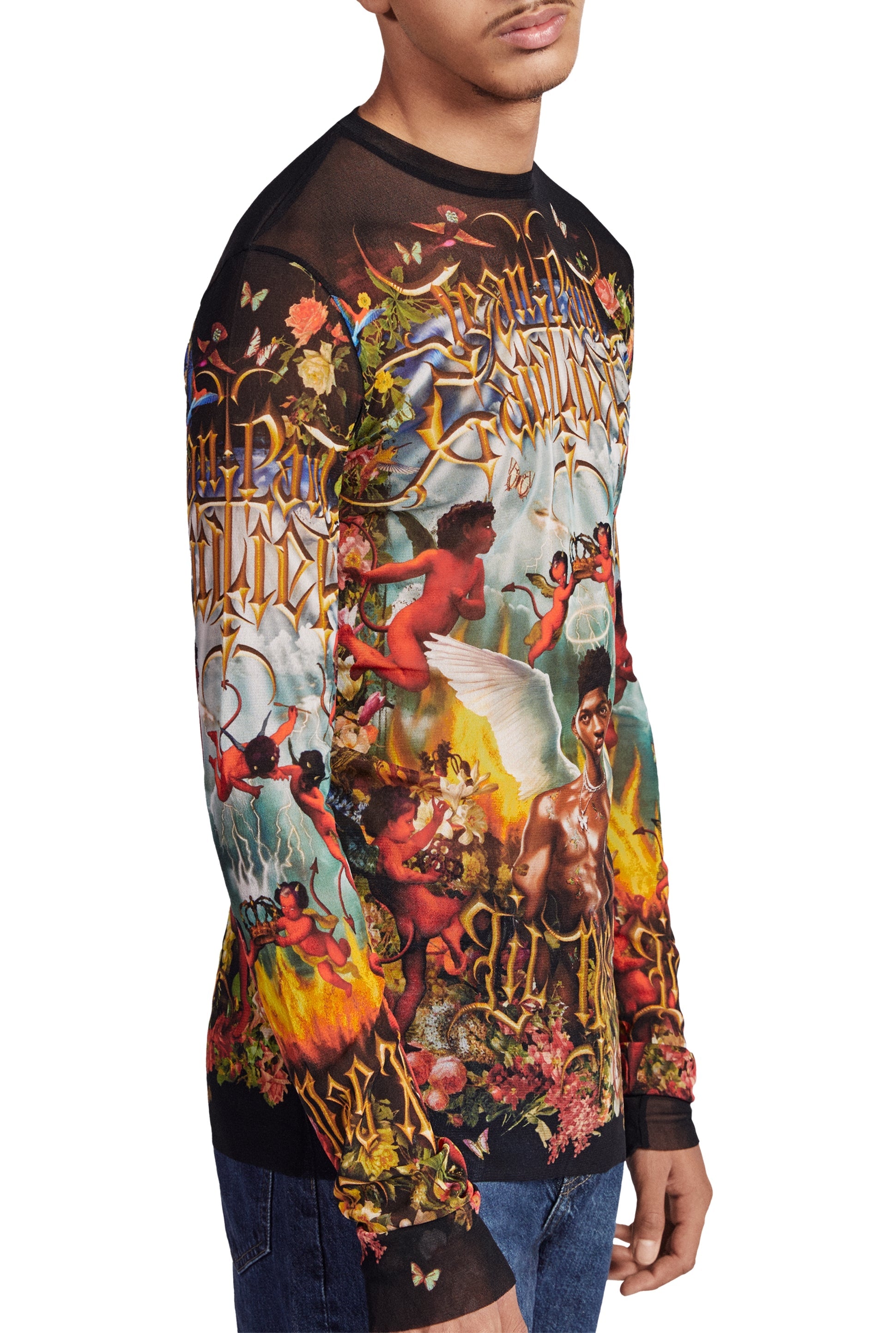 Top JPG x Lil Nas en tulle - Multicolor