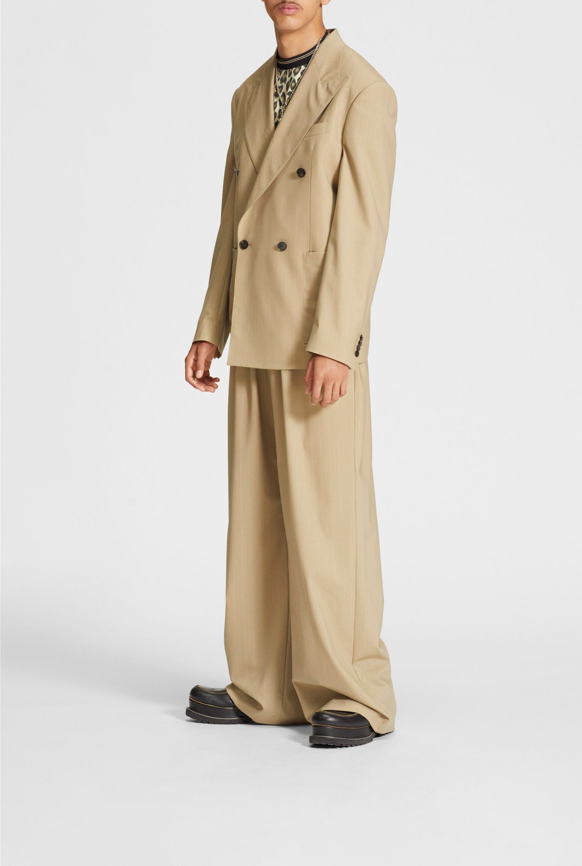 Blazer Les Punks en laine - Beige & Ecru