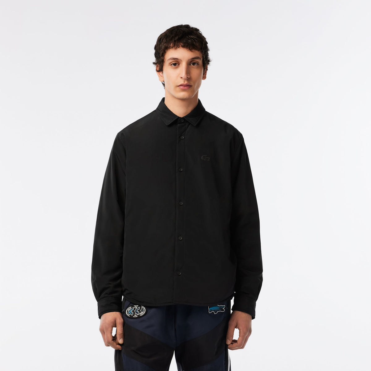 Surchemise à col boutonné - Noir