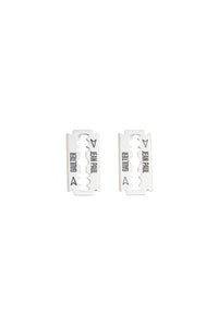 Boucles d'oreilles unisexes rasoir Les Punks - Silver