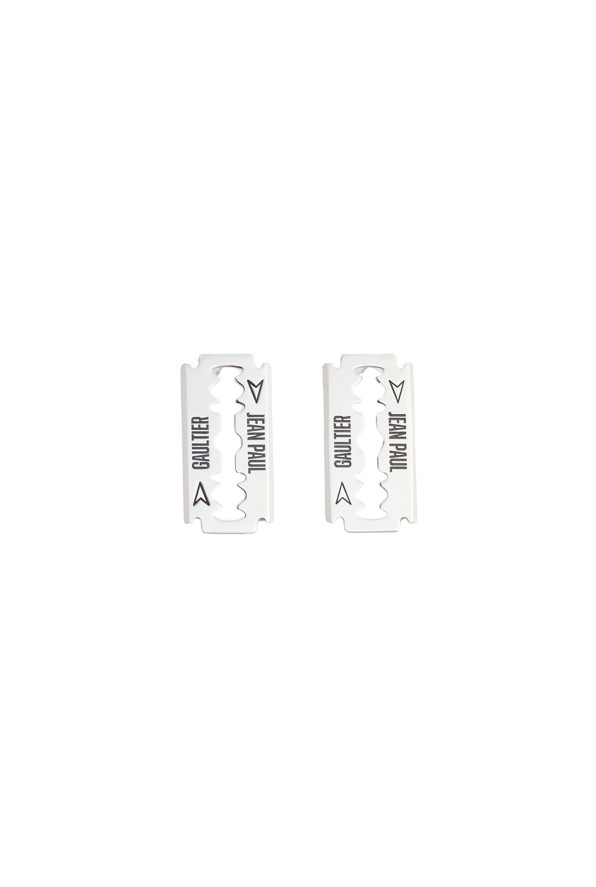 Boucles d'oreilles unisexes rasoir Les Punks - Silver