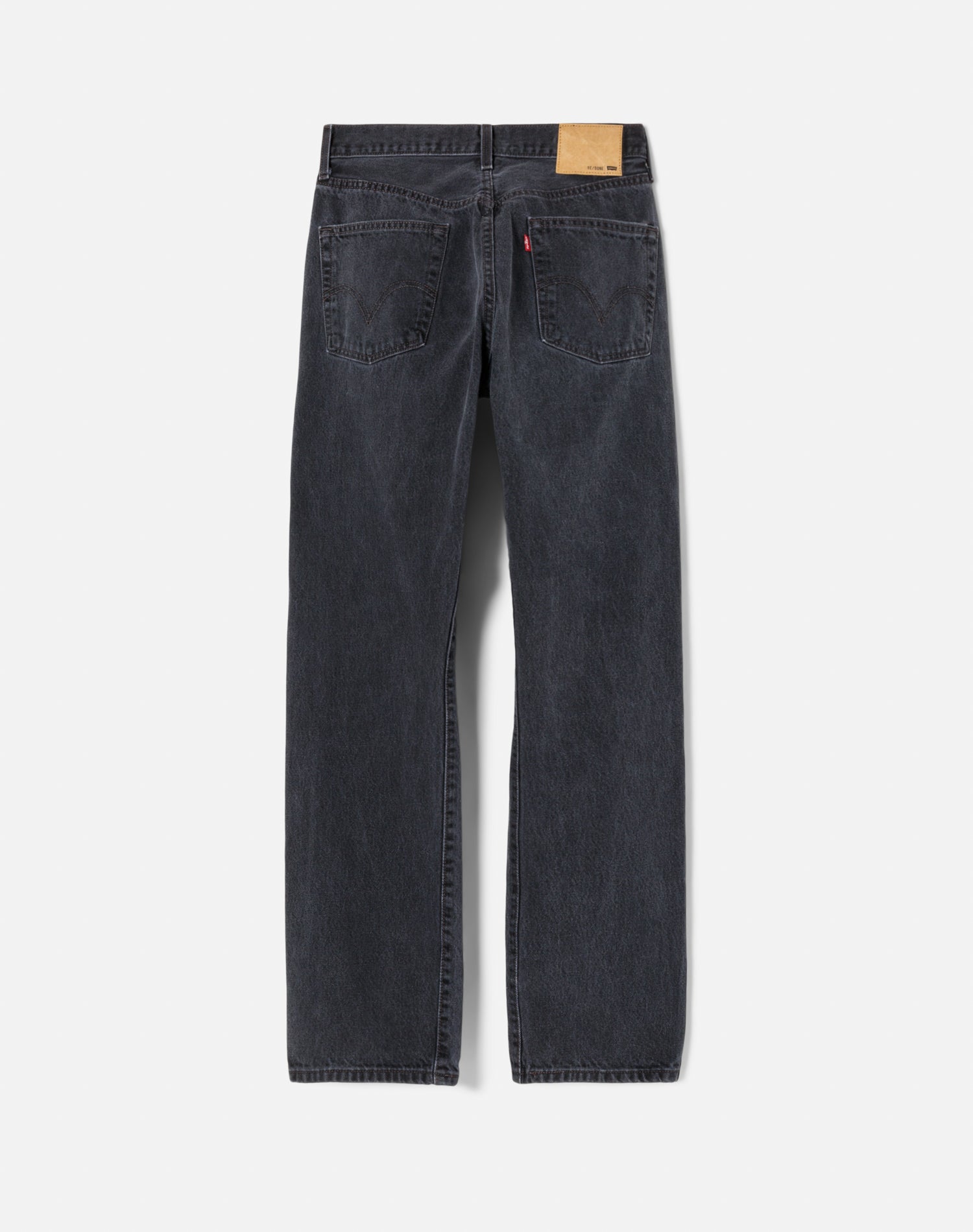 Sashiko 501 Straight Jeans - Vintage Black