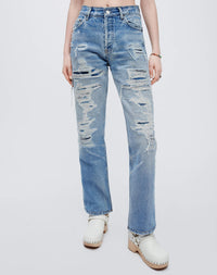Jean droit Repair 90's - Indigo