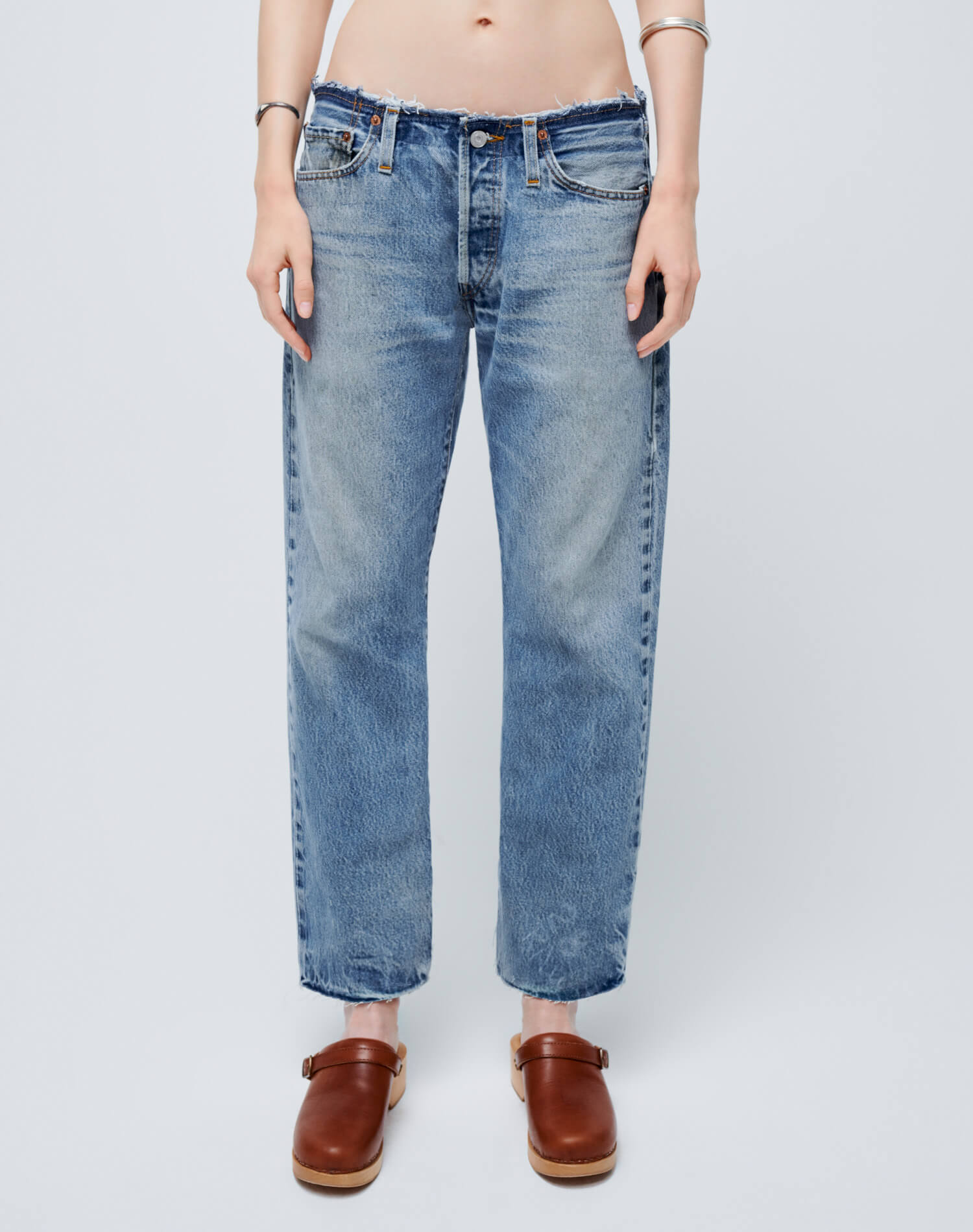 Raw boyfriend jeans - Indigo