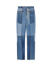 Jean droit Moto - Indigo