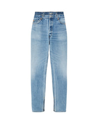 Jean skinny à double taille - Indigo
