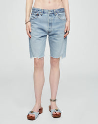 RE/DONE x Levi's Boyfriend Shorts in Denim - Indigo