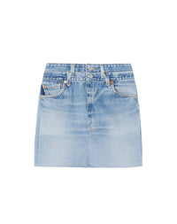 Jupe crayon à double taille - Indigo
