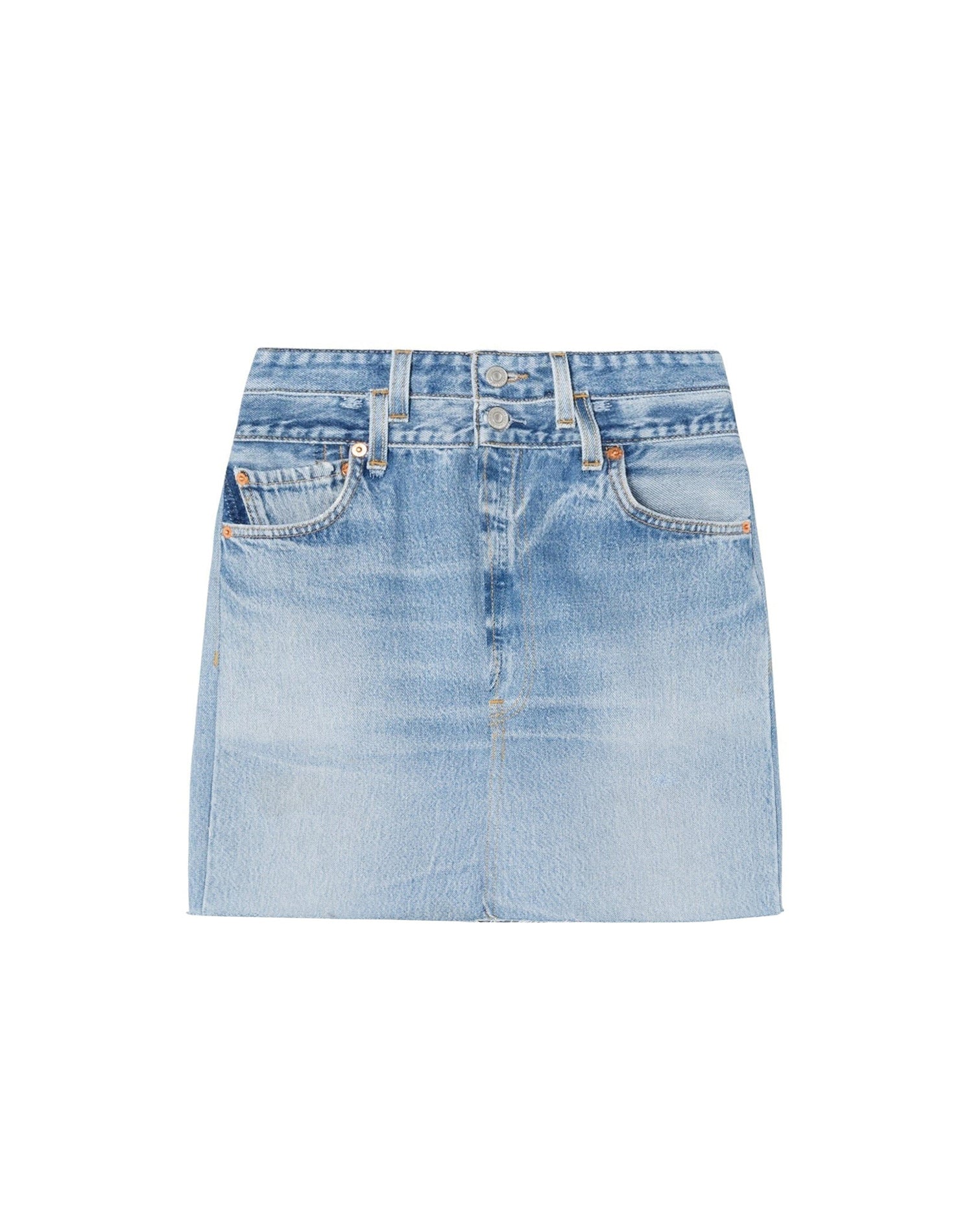 Jupe crayon à double taille - Indigo