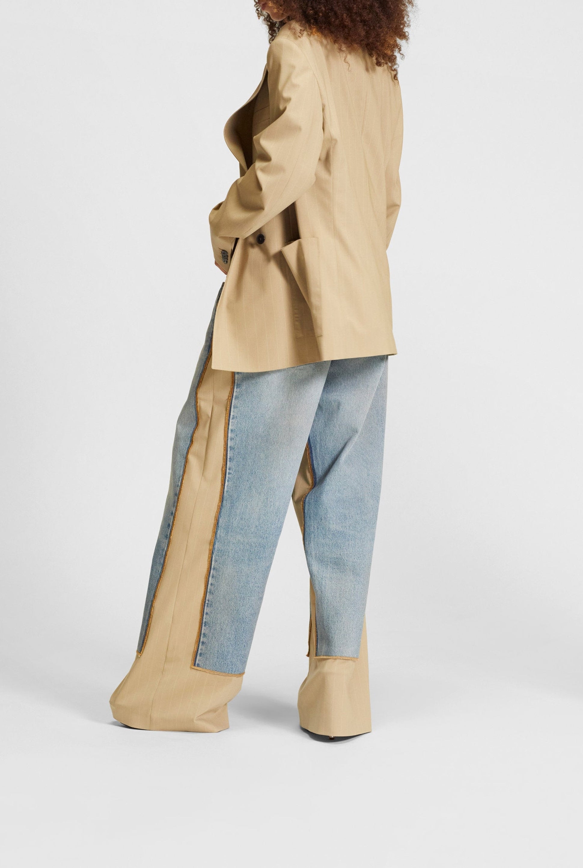 Blazer Les Punks en laine - Beige & Ecru