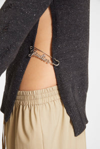 Pull unisexe Les Punks en laine - Dark Grey