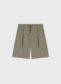 GREY RELAXED BERMUDA