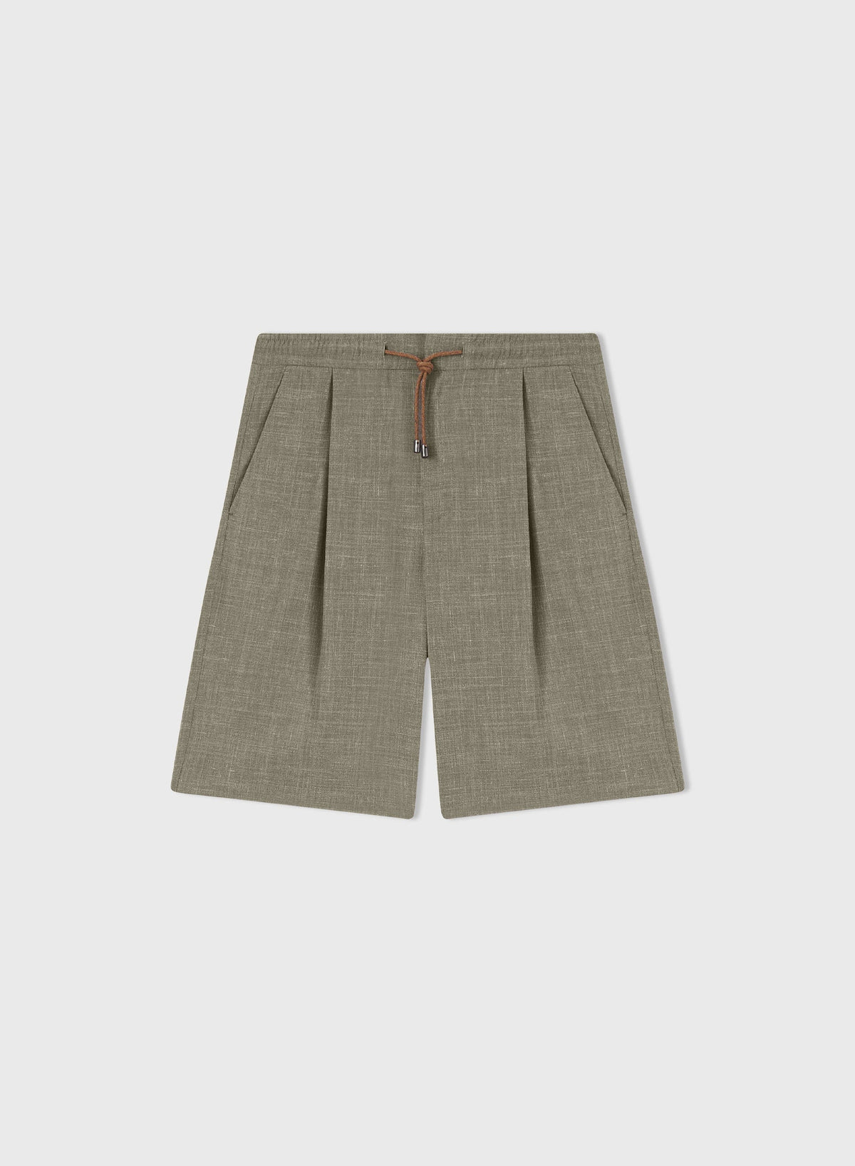 GREY RELAXED BERMUDA