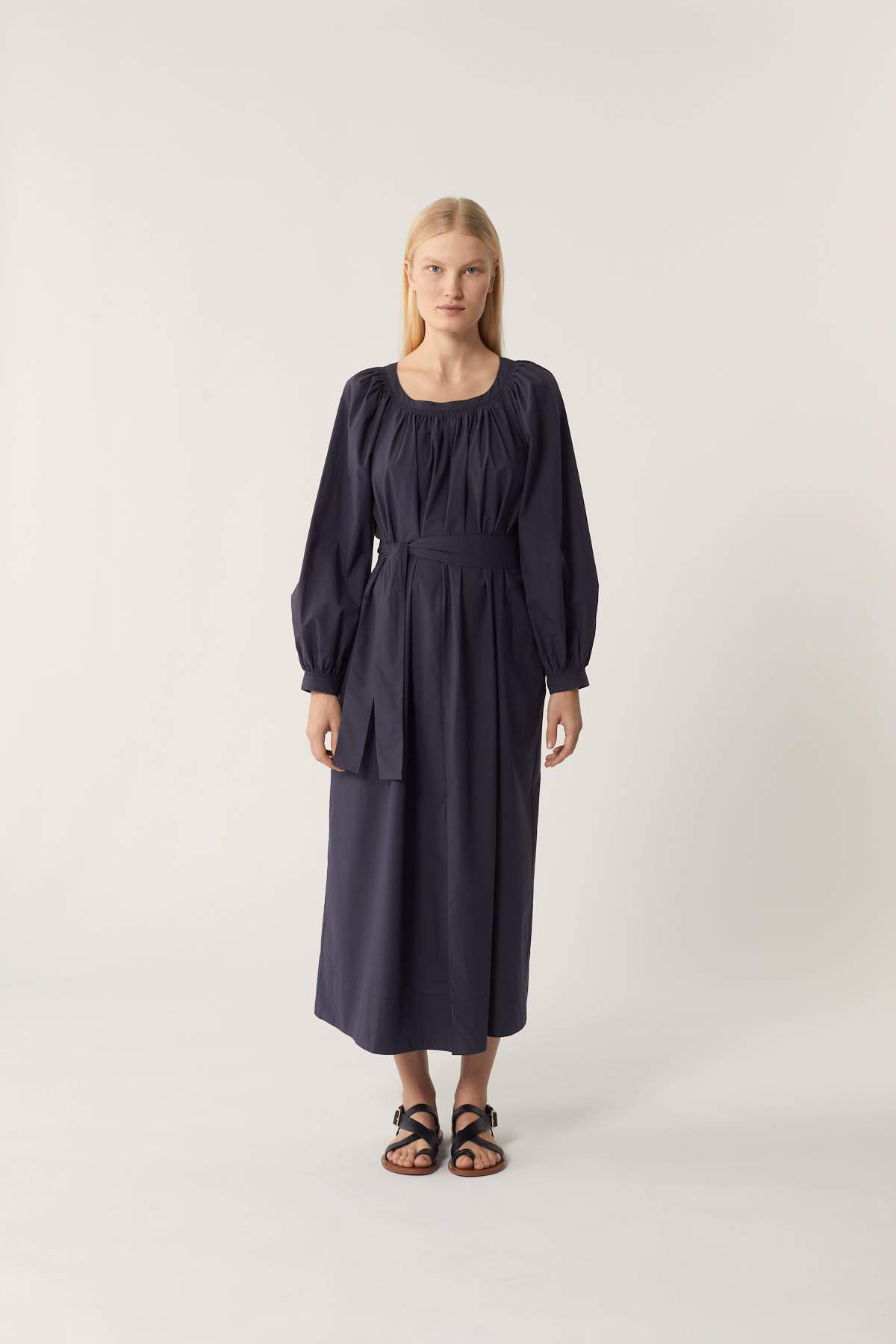 GRIS ANTHRACITE _ Robe Patrizia en coton - Gris anthracite