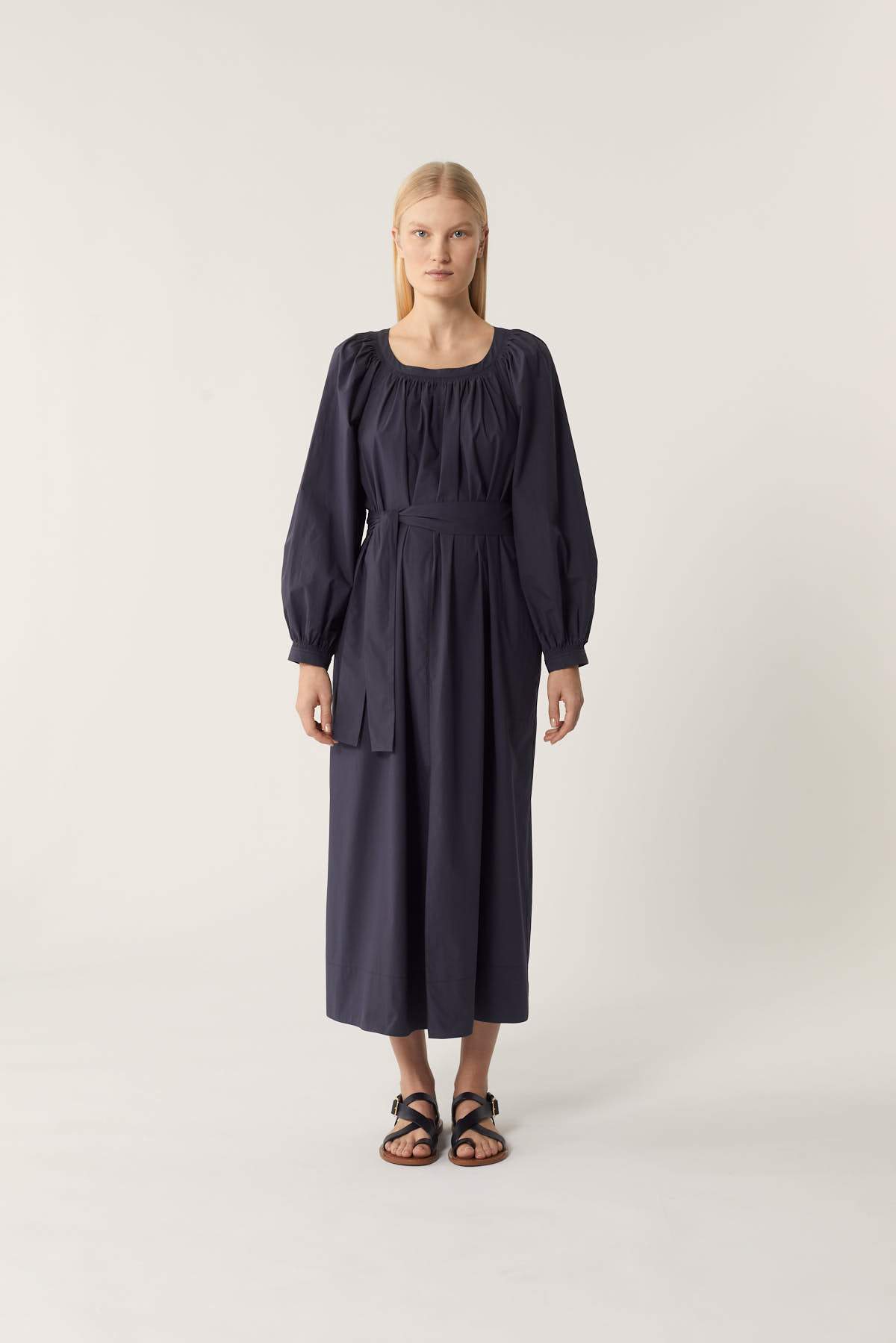 GRIS ANTHRACITE _ Robe Patrizia en coton - Gris anthracite