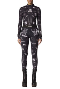 JPG x Sacai printed unisex top - Black