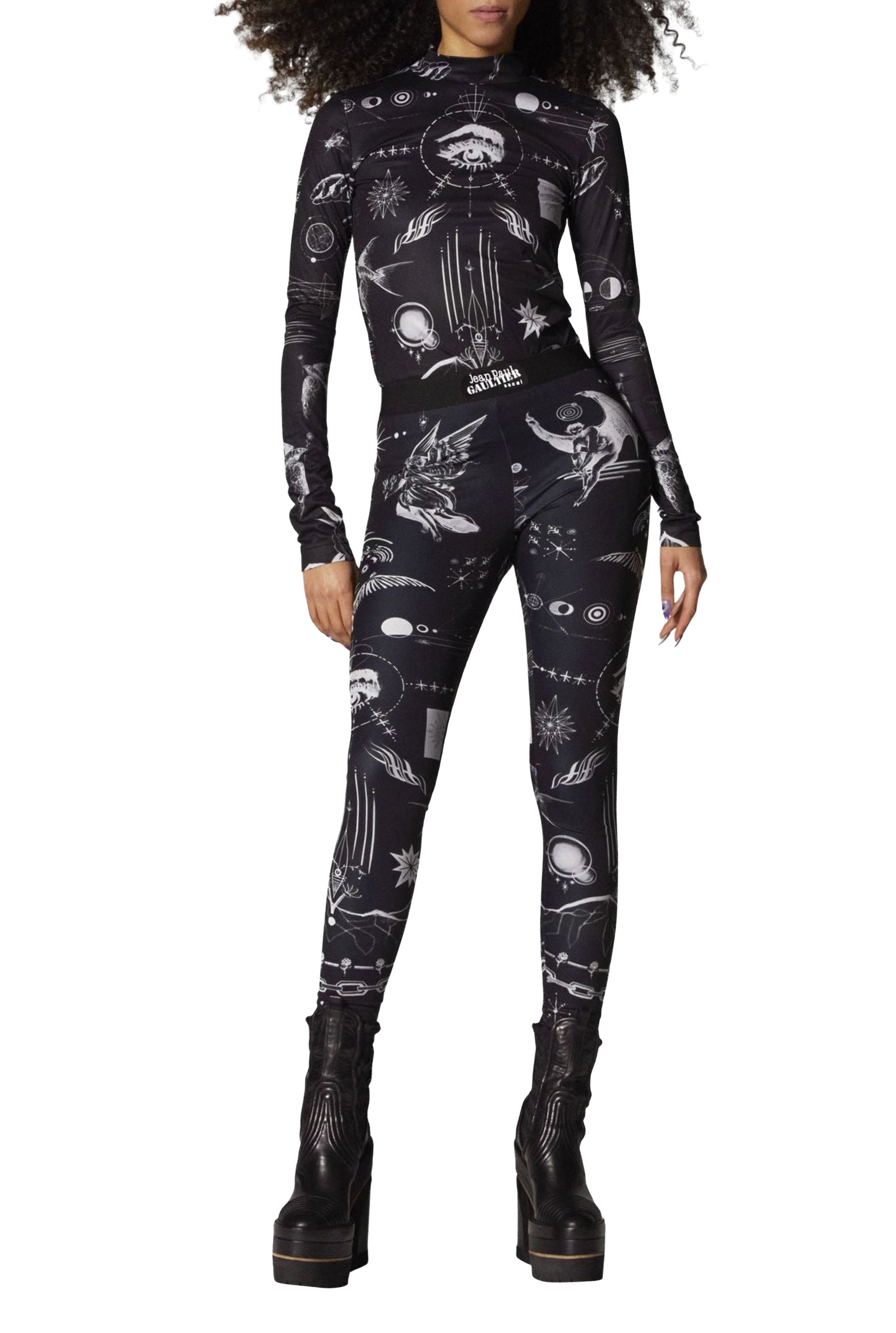 Top JPG x Sacai imprimé - Black
