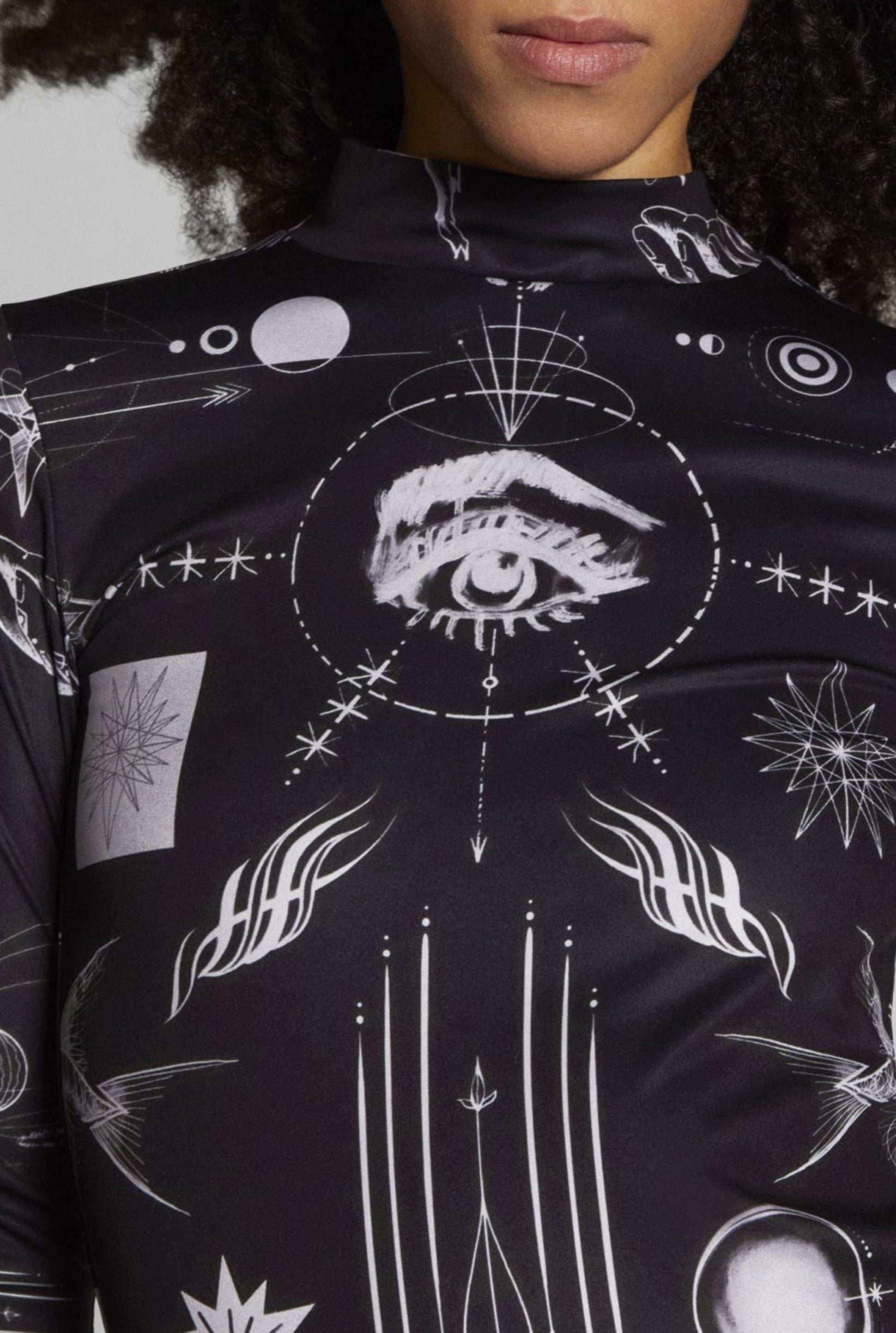 Top JPG x Sacai imprimé - Black