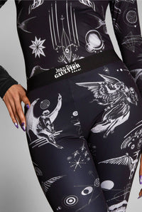 Legging JPG x Sacai imprimé - Black