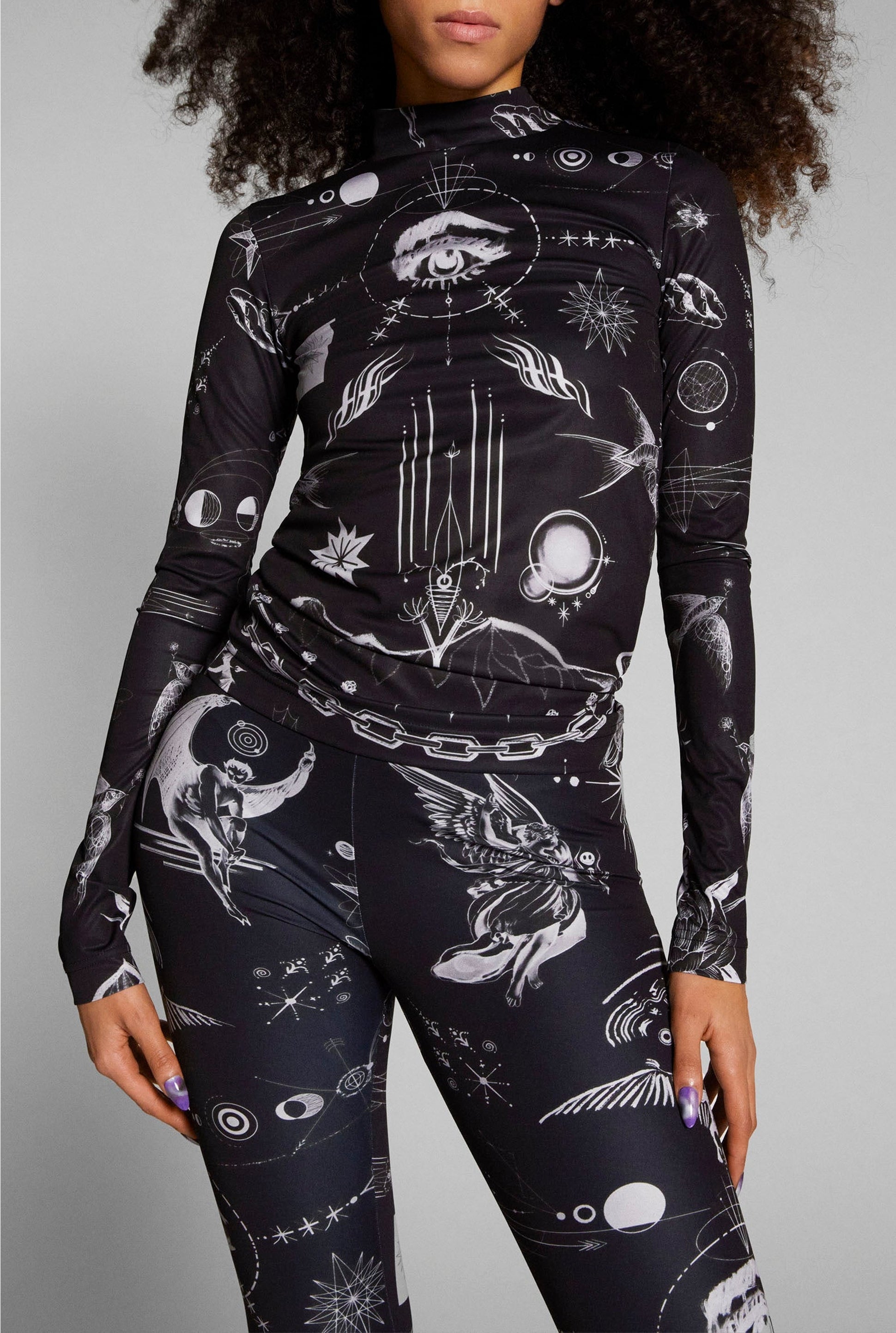 Legging JPG x Sacai imprimé - Black