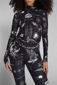 Top JPG x Sacai imprimé - Black