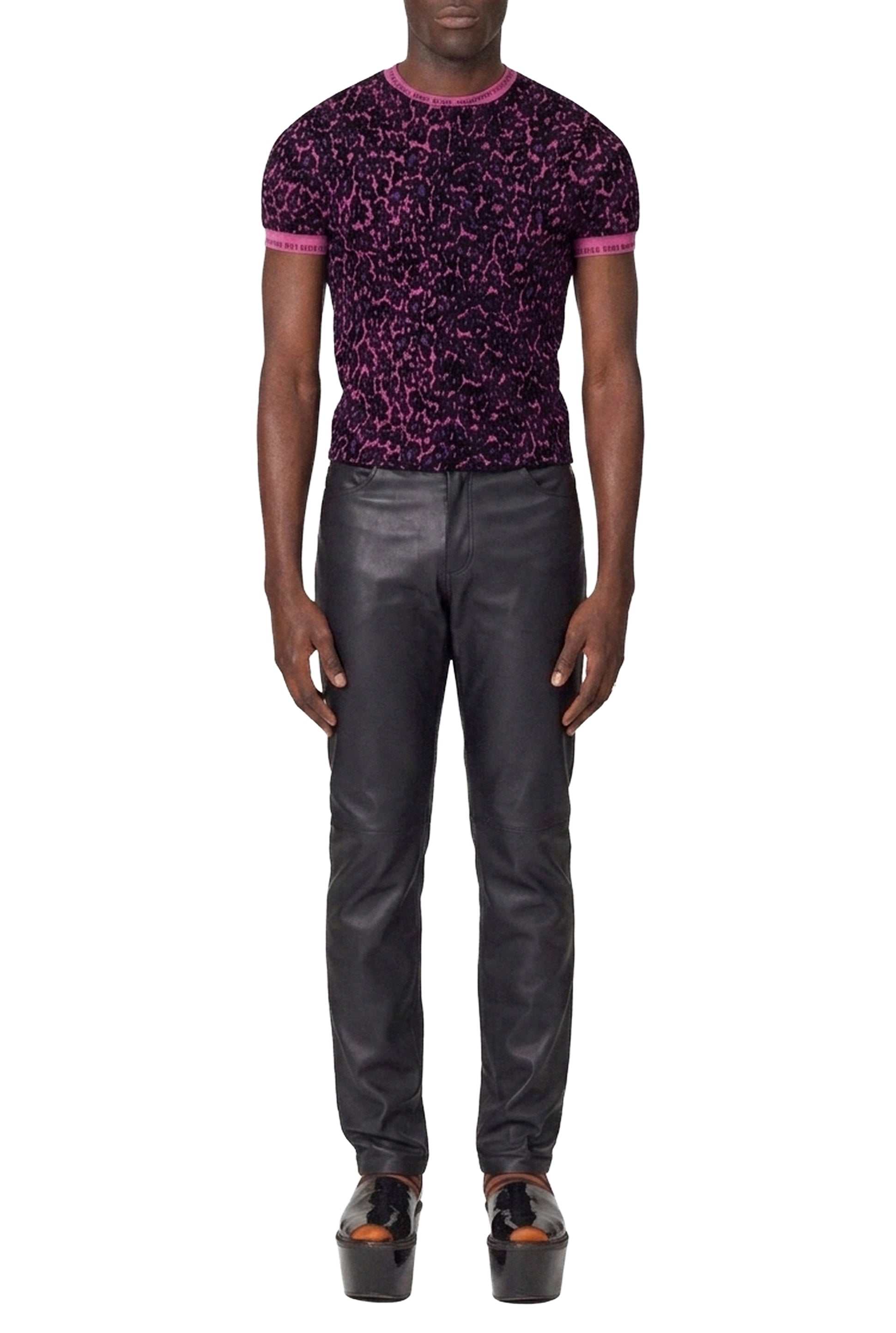 Pantalon Les Punks en cuir - Black