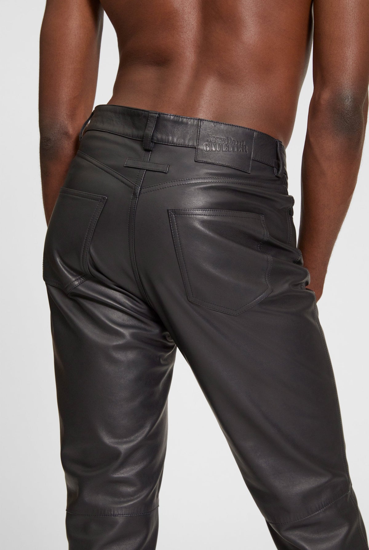 Pantalon Les Punks en cuir - Black