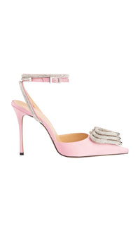 Triple Heart 110 strappy pumps with rhinestones - Pink