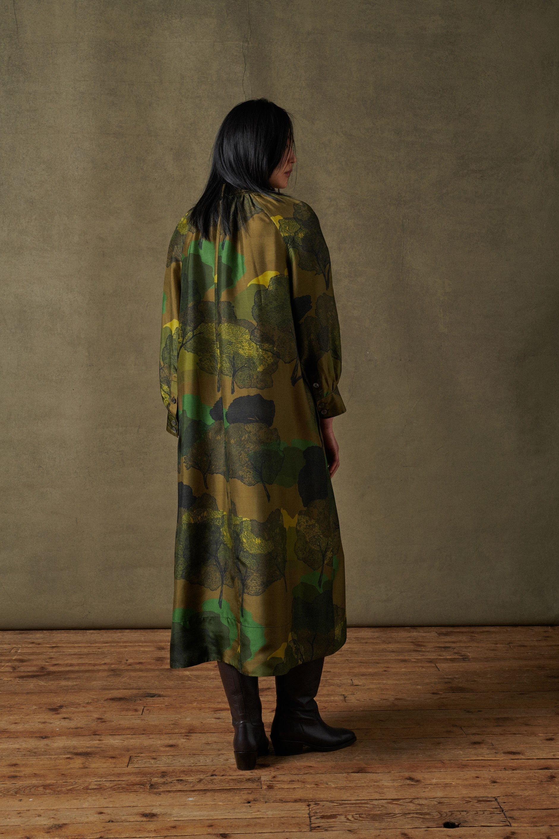 MULTICO VERT ROBE CHAINE & TRAME SAVANE