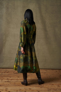 MULTICO VERT ROBE CHAINE & TRAME SAVANE