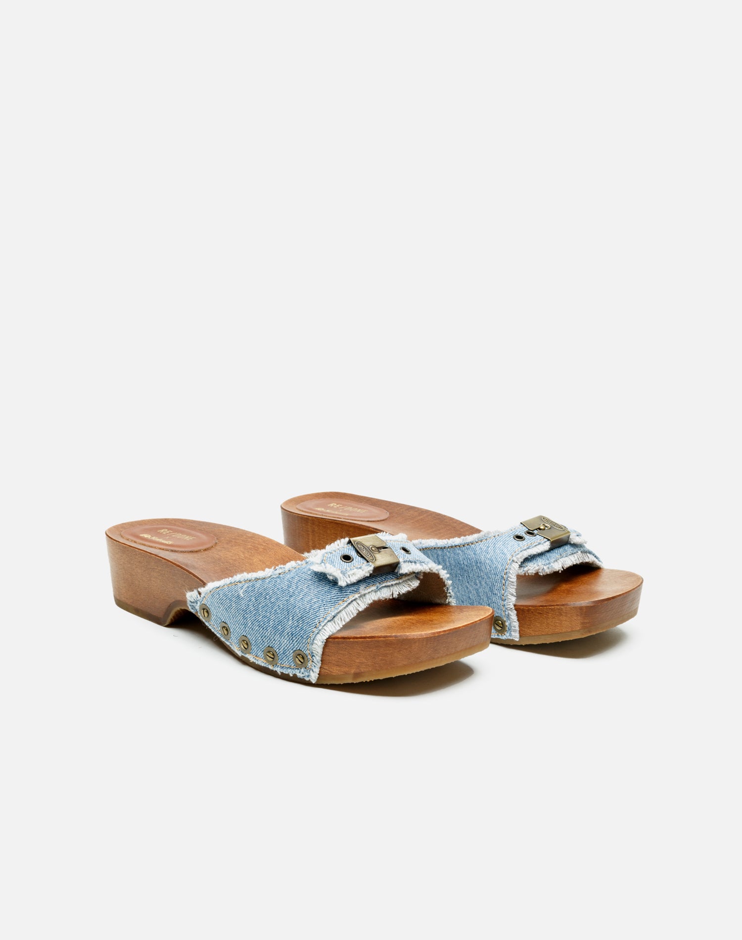 Scholl 45 clog sandals - Washed Denim
