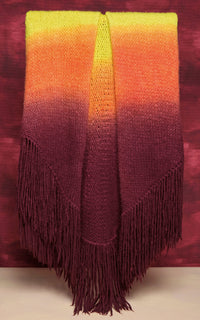 Dip Dye Sunrise / Étole Lauren dip dye en cachemire - Dip Dye Sunrise