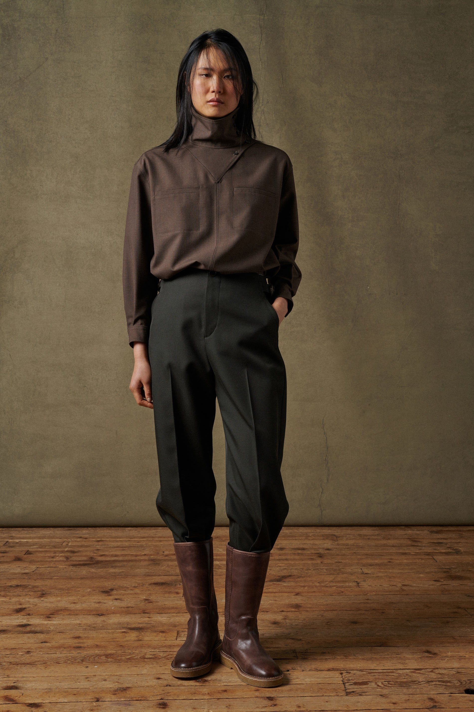 MARRON BLOUSE NORA